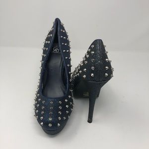 Speed Limit 98 Shoes - Blue Spike Heel Speed Limit 98 Shoes - Blue Spike Heel
